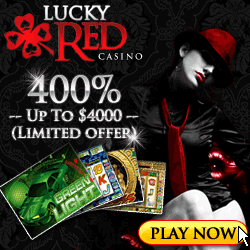 Lucky Red Casino download and get 400% Bonus!