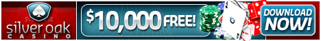 Download and play your selection of games at the Silver Oak Casino!